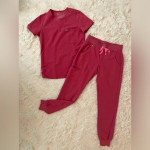 Figs limited edition Breast Cancer set Pink Quartz XS